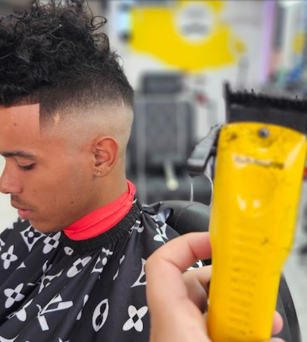 Precision fade haircut at Henry Barbershop Houston